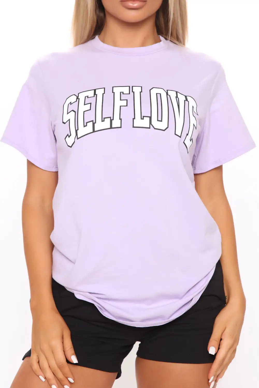 More Self Love Tunic Top - Lavender