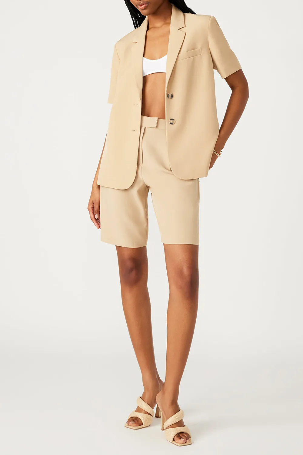 REGULAR BLAZER KHAKI