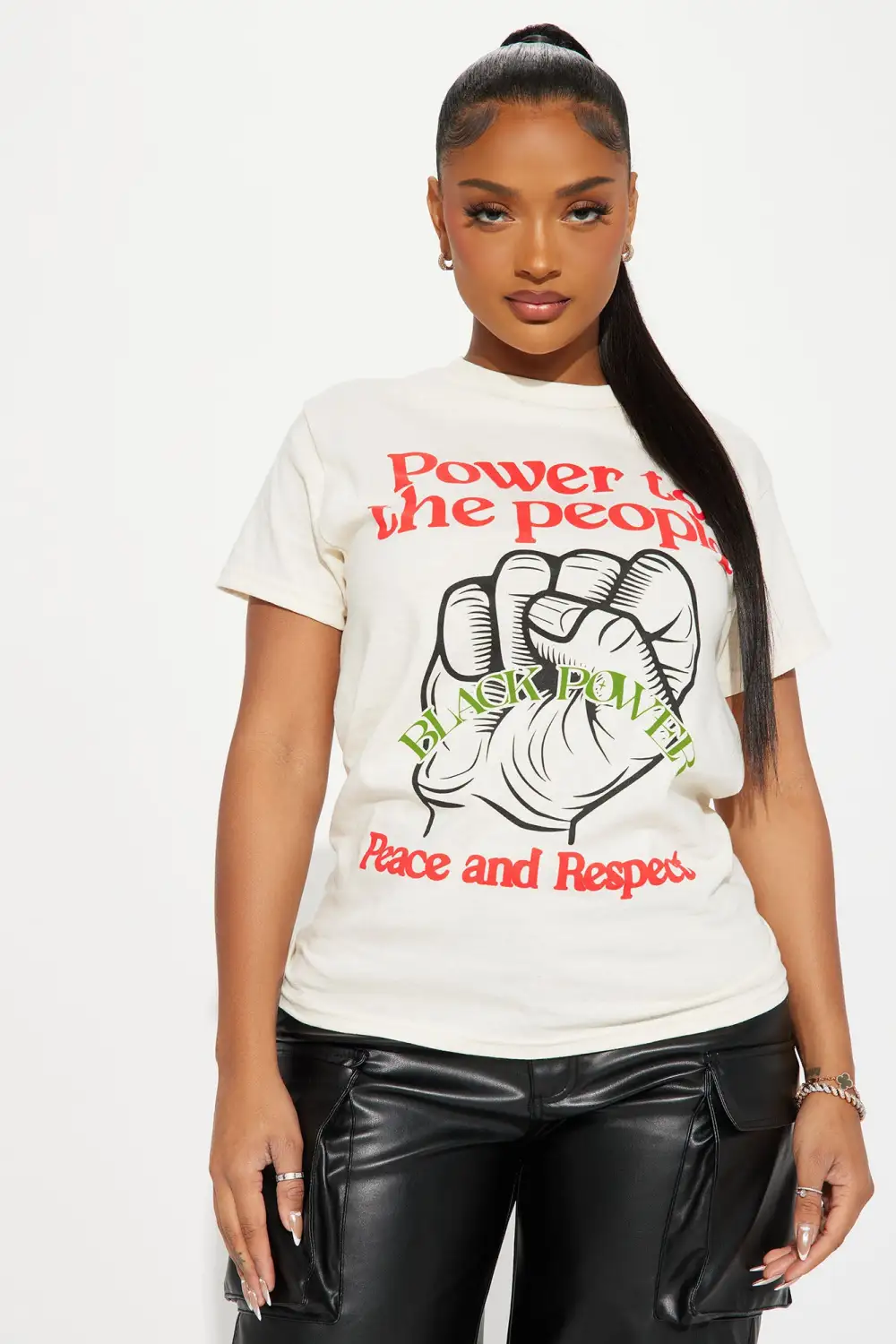 Power To The People Tee - Sand