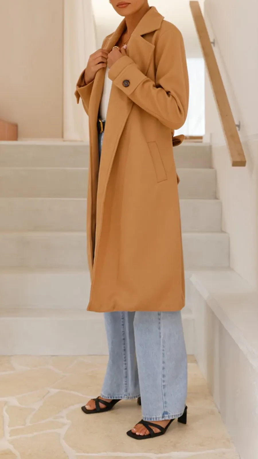 Padded Casual Long Jacket