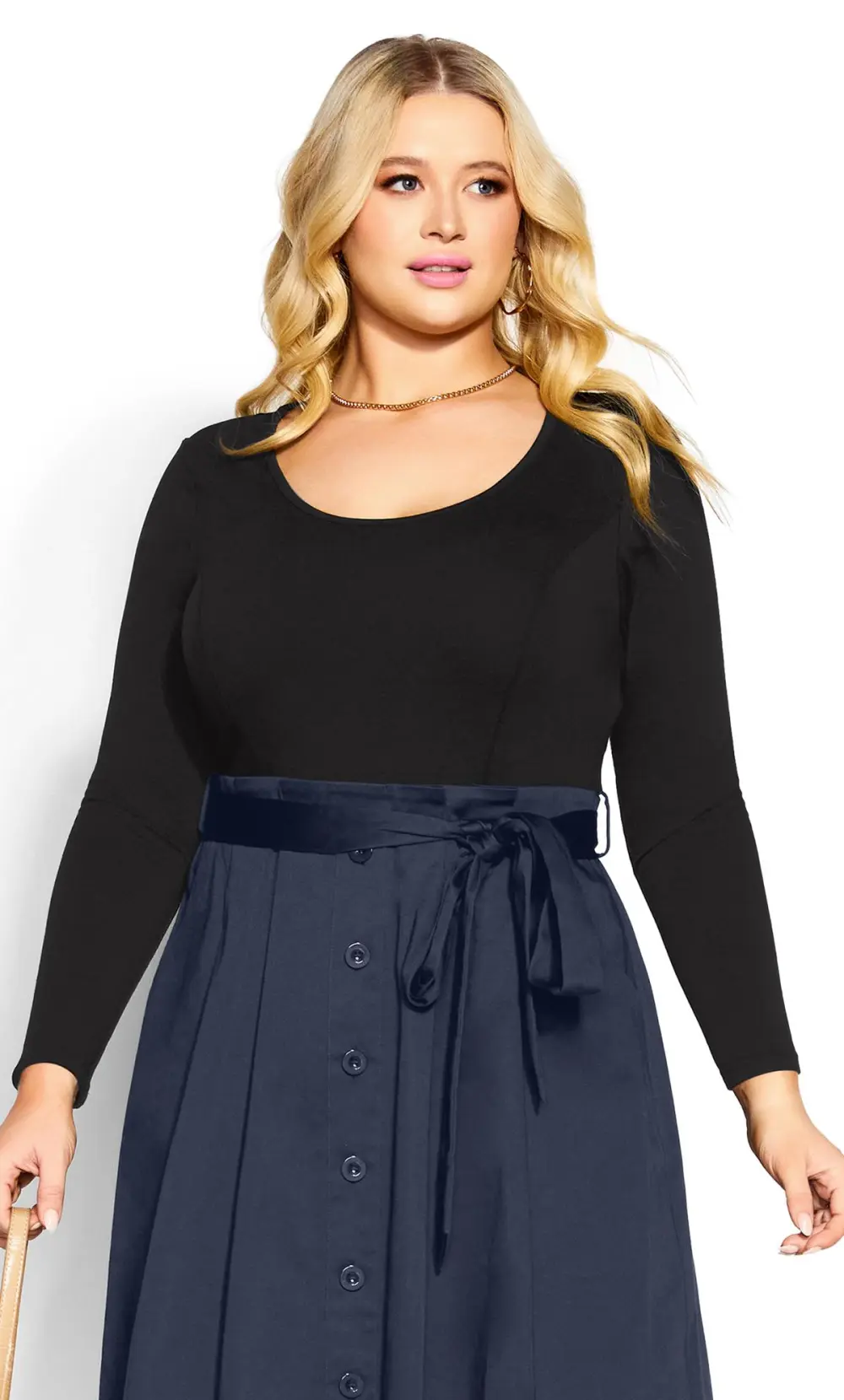 Evans Navy Uptown Girl Dress