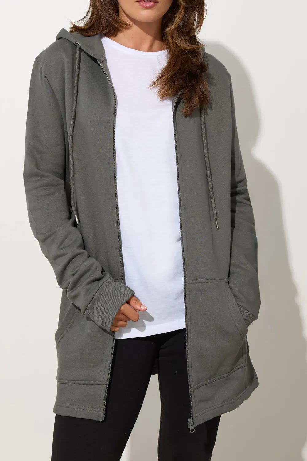 Drawstring Hat With Pocket Jacket