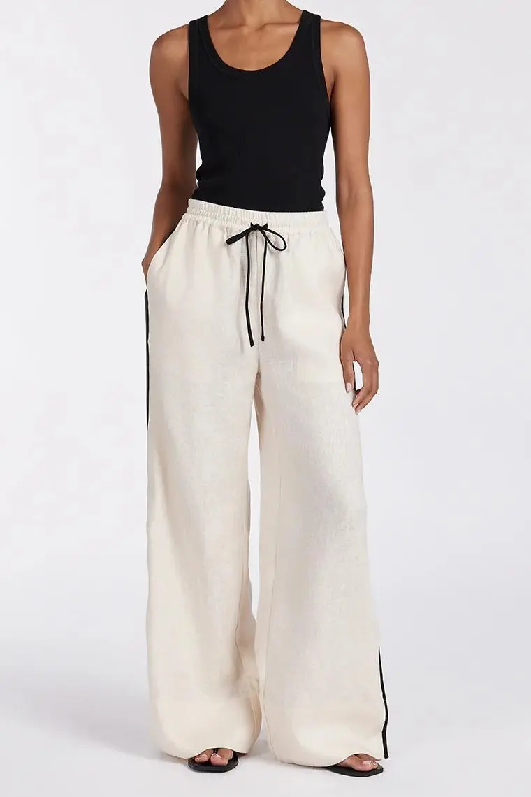 CREAM LINEN PANT