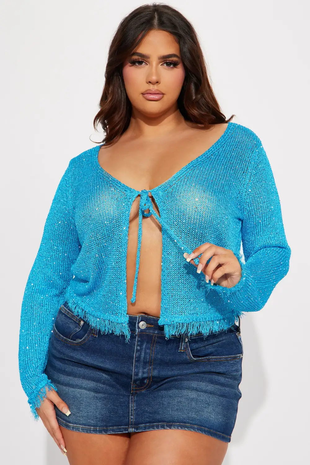 Nilsa Cardigan - Aqua