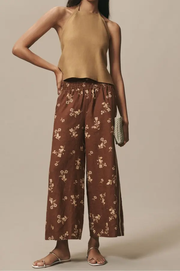 The Somerset Pull-on Pants: Printed Linen Edition
