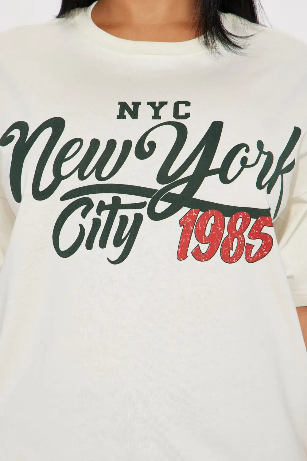 New York City Vintage Graphic Tee - Ivory