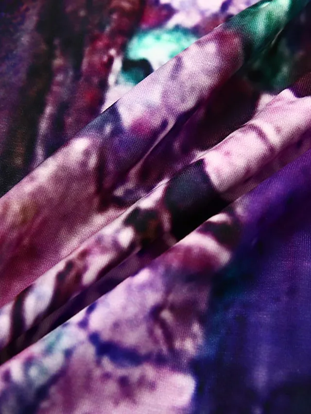 Women's Casual Dress Ethnic Dress Long Dress Maxi Dress Green 3/4 Length Sleeve Floral Print Summer Spring Fall V Neck Classic Vacation 2023 S M L XL XXL 3XL 4XL