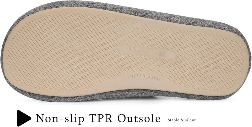 Slippers for Women Memory Foam Open Toe House Slippers Cute Comfy Bedroom Slides Slip on Slippers for Summer Indoor