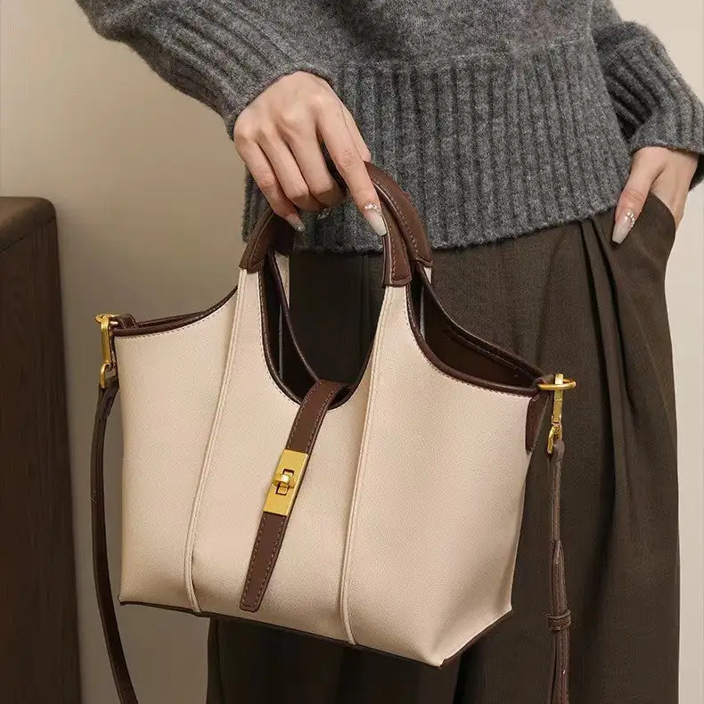 Roomy Canvas Bucket Bag