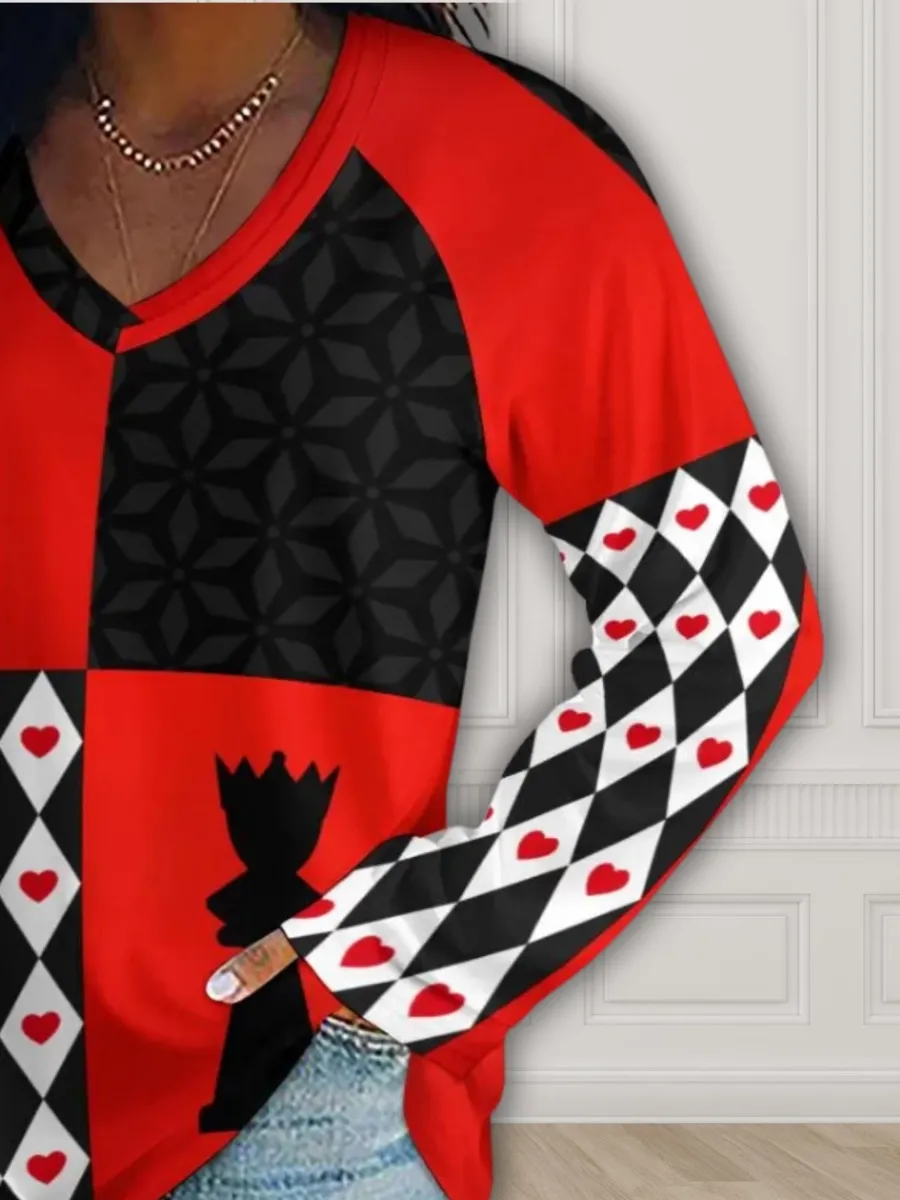 Checkered Long Sleeve Tee