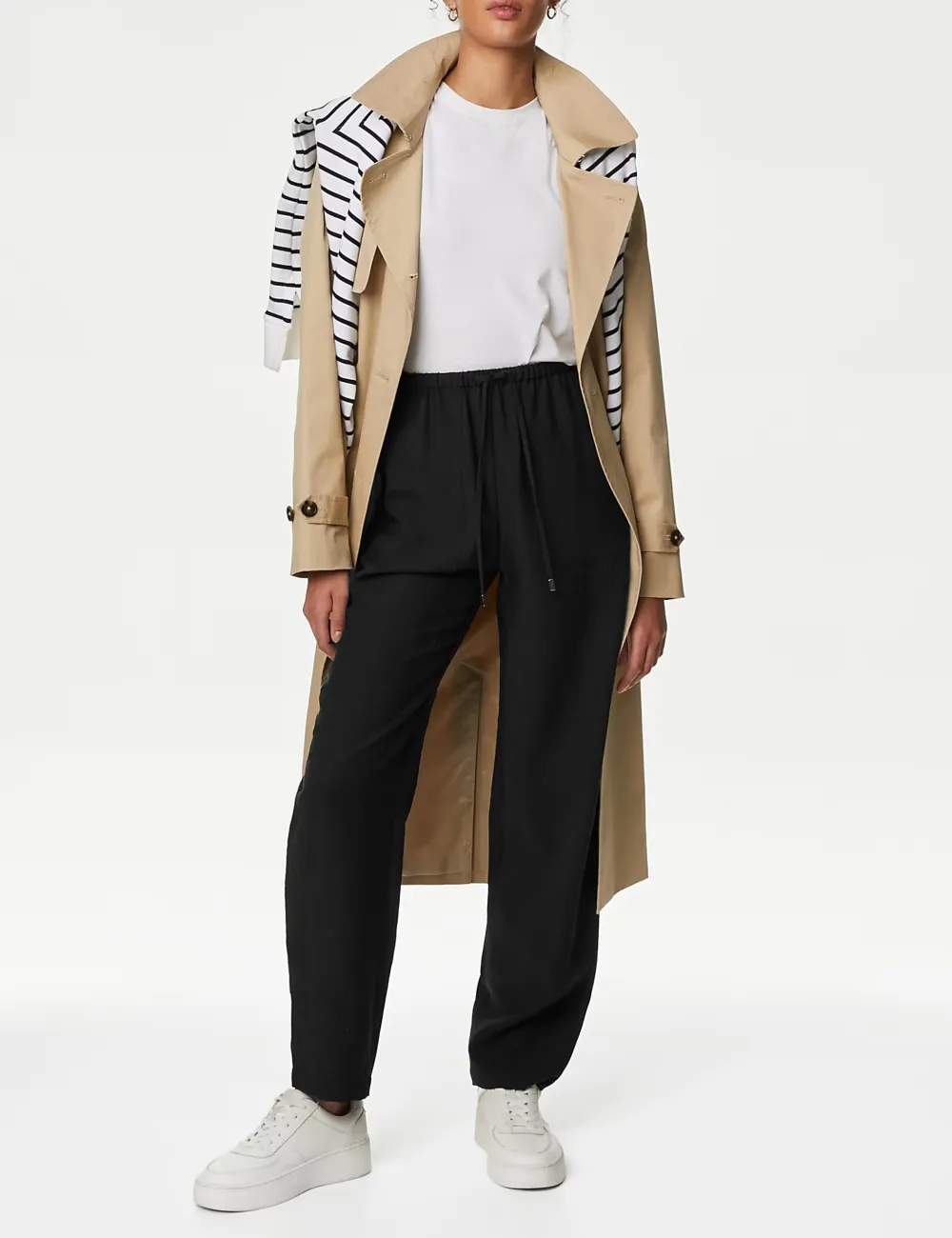 Casual Cuffed Cotton Joggers