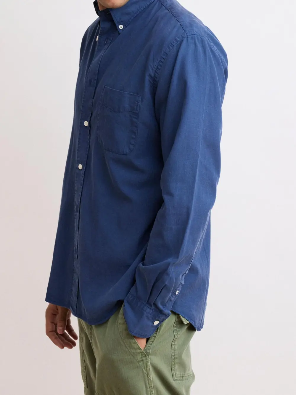 Casual Soft And Comfortable Daily Cobalt Blue Shirt