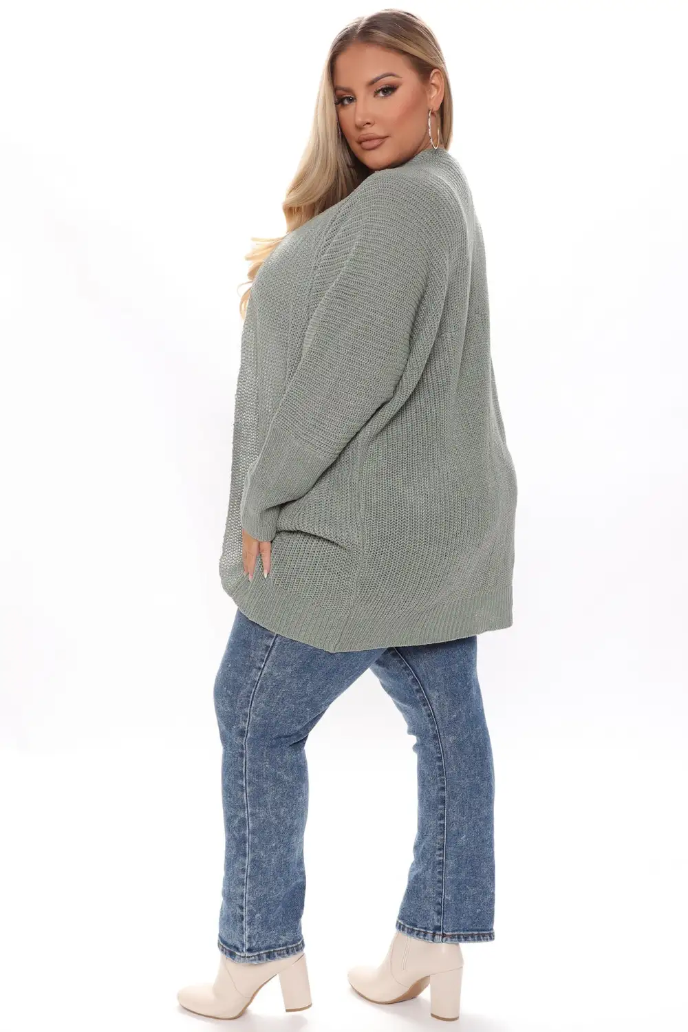 Just Go With It Cardigan - Sage