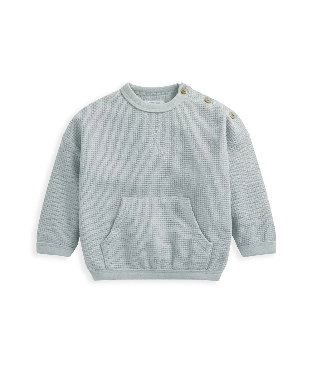 Waffle Jumper & Leggings (2 Piece) - Blue