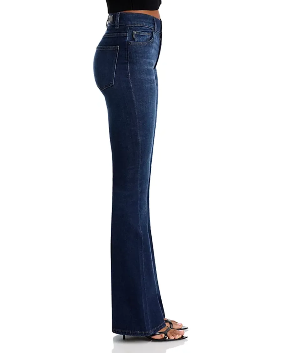 Bootcut High Rise Jeans in Dark Indigo