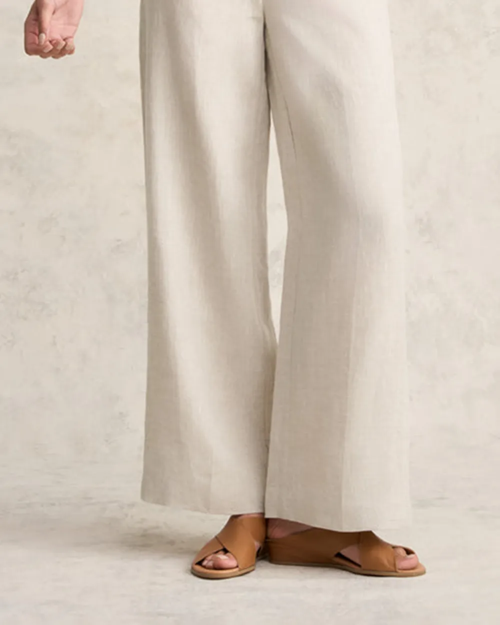Wide Leg Linen Trousers