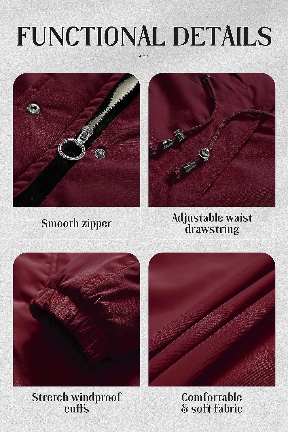 Women's Mid-Length Parka Winter Outerwear Jacket Soft Fleece Warm Snow Coat