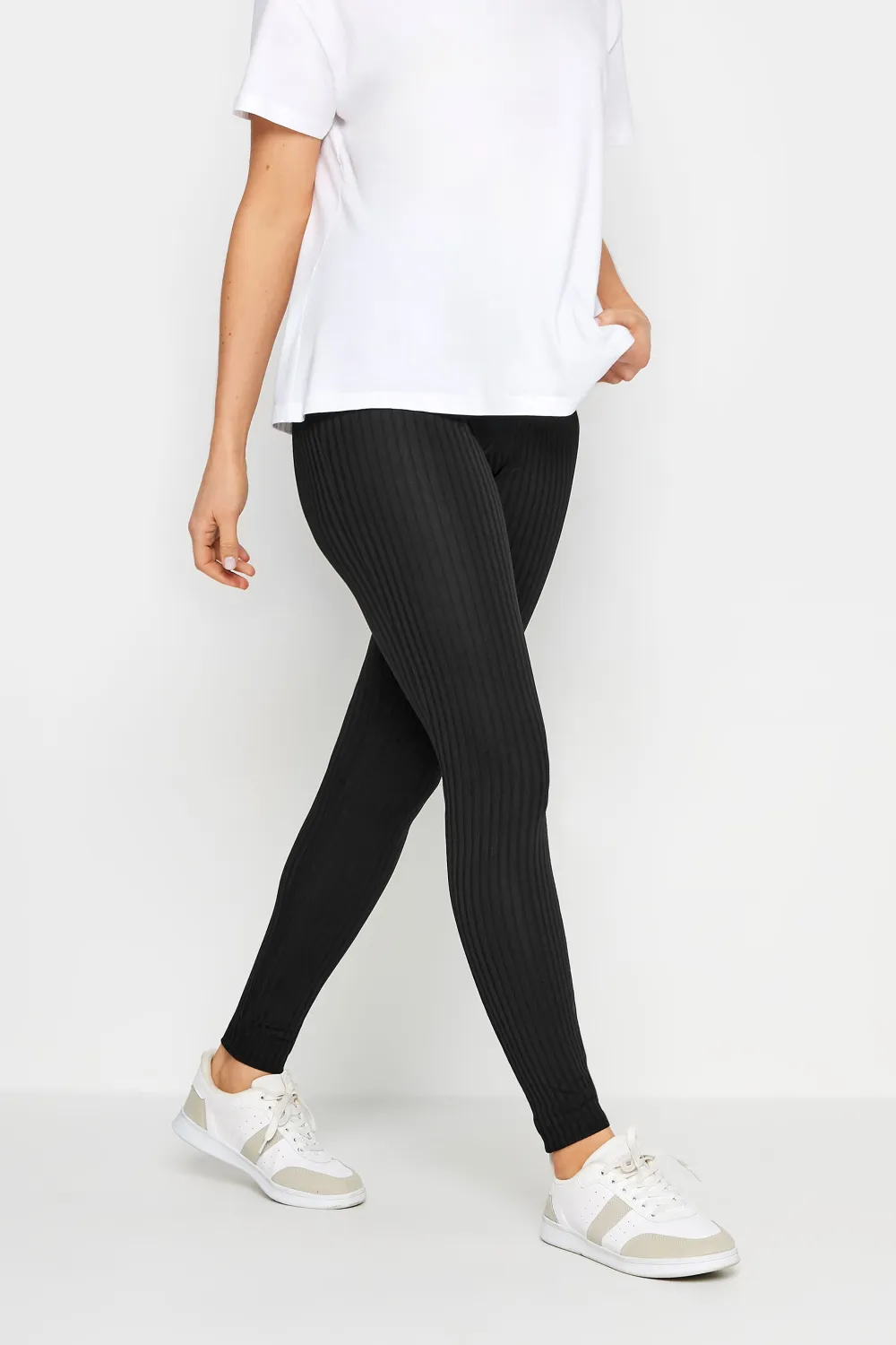 LTS ACTIVE Tall Black Ribbed Leggings