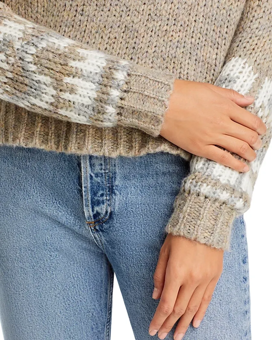 Sandstone Art Graphic Crewneck Sweater