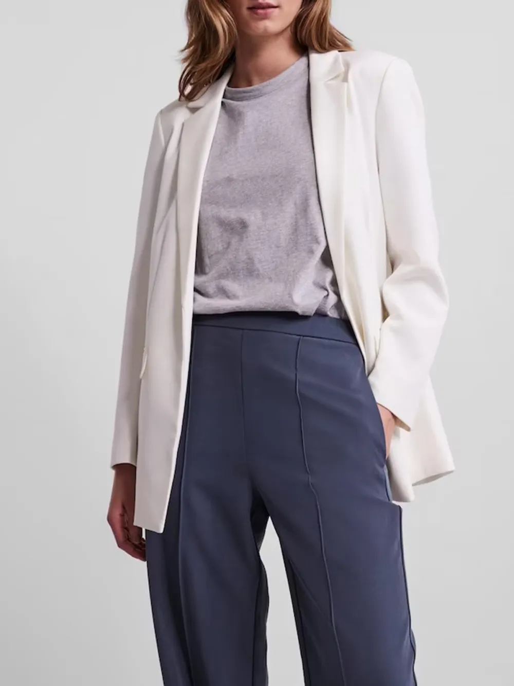 Plain Colored Without Fasteningl Blazer