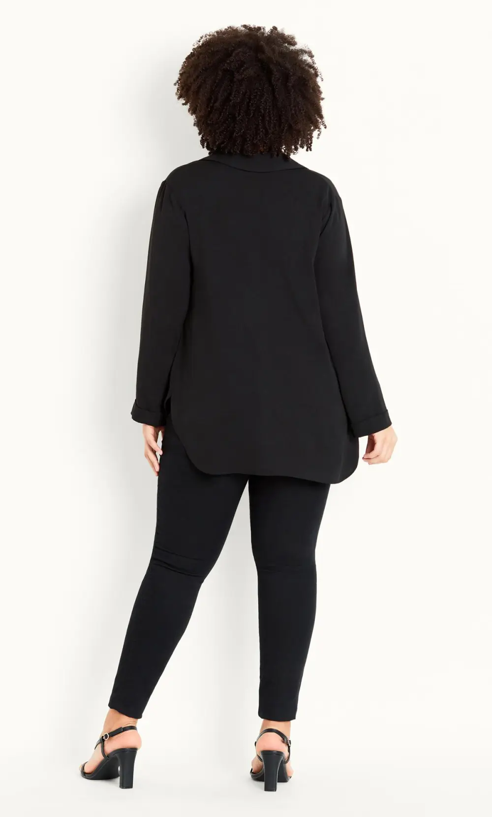 Evans Black Soft Button Jacket