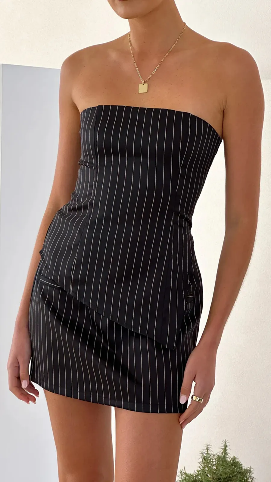 Vertical Striped Tube Top