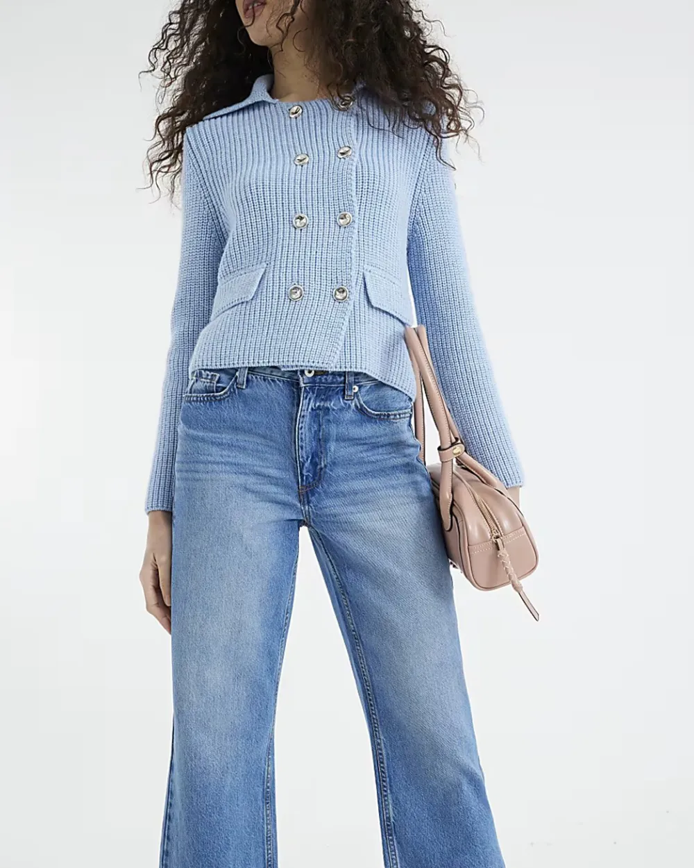 Simple Design All-Match Solid Color Women's Jeans