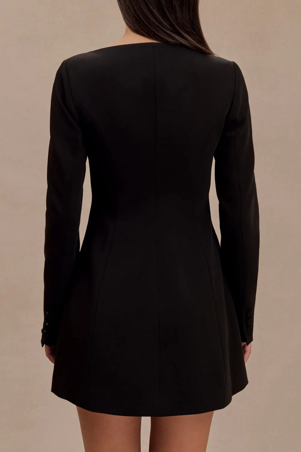 Daily Boat Neck Suiting Mini Dress