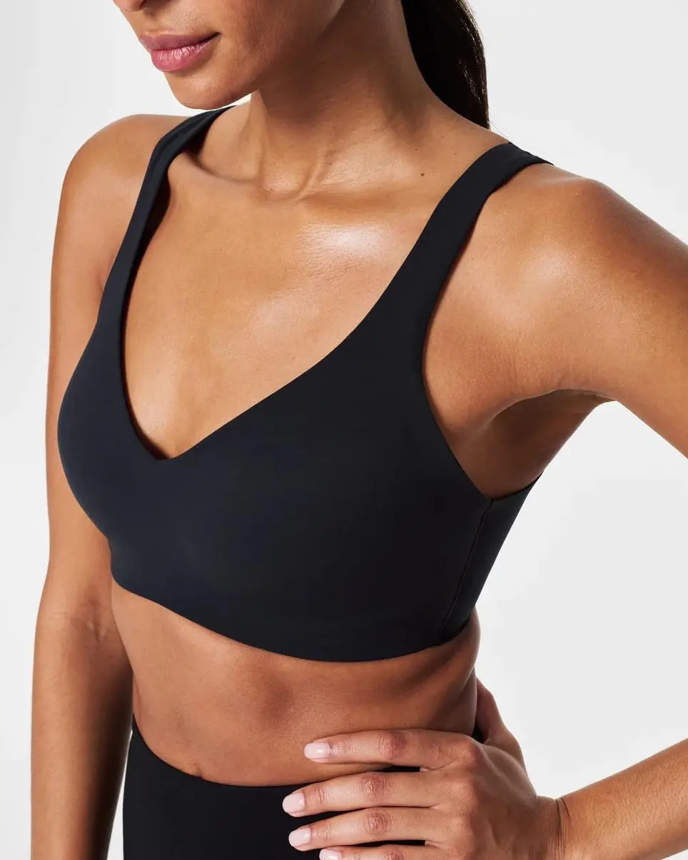 Very Black Low Impact Sports Bra