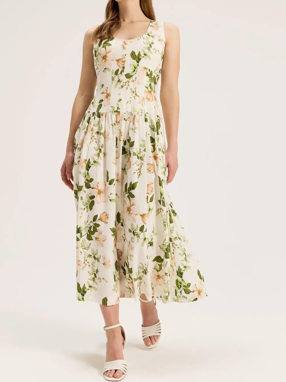 Vintage Floral Midi Dresses