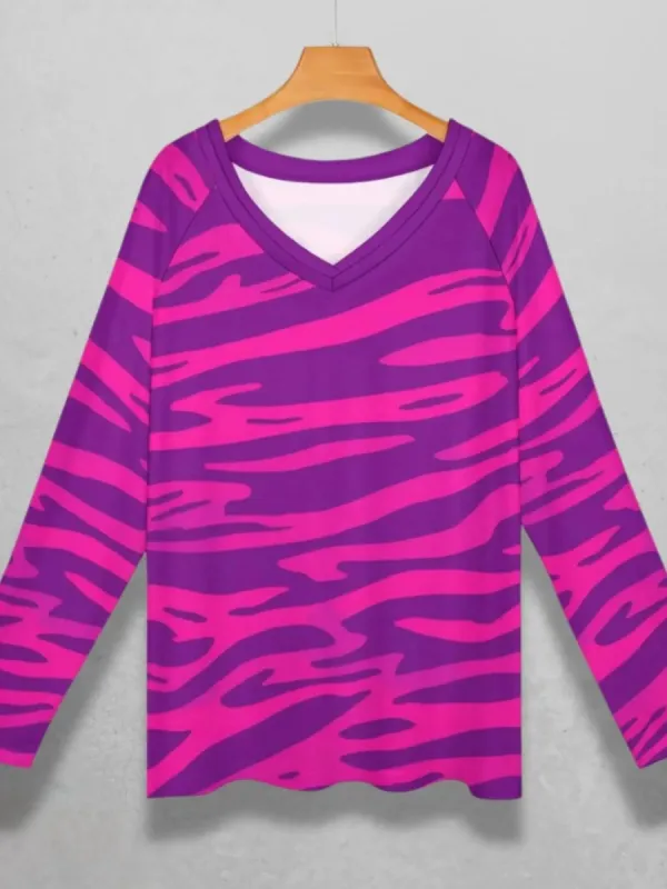 Chic Zebra Print Top