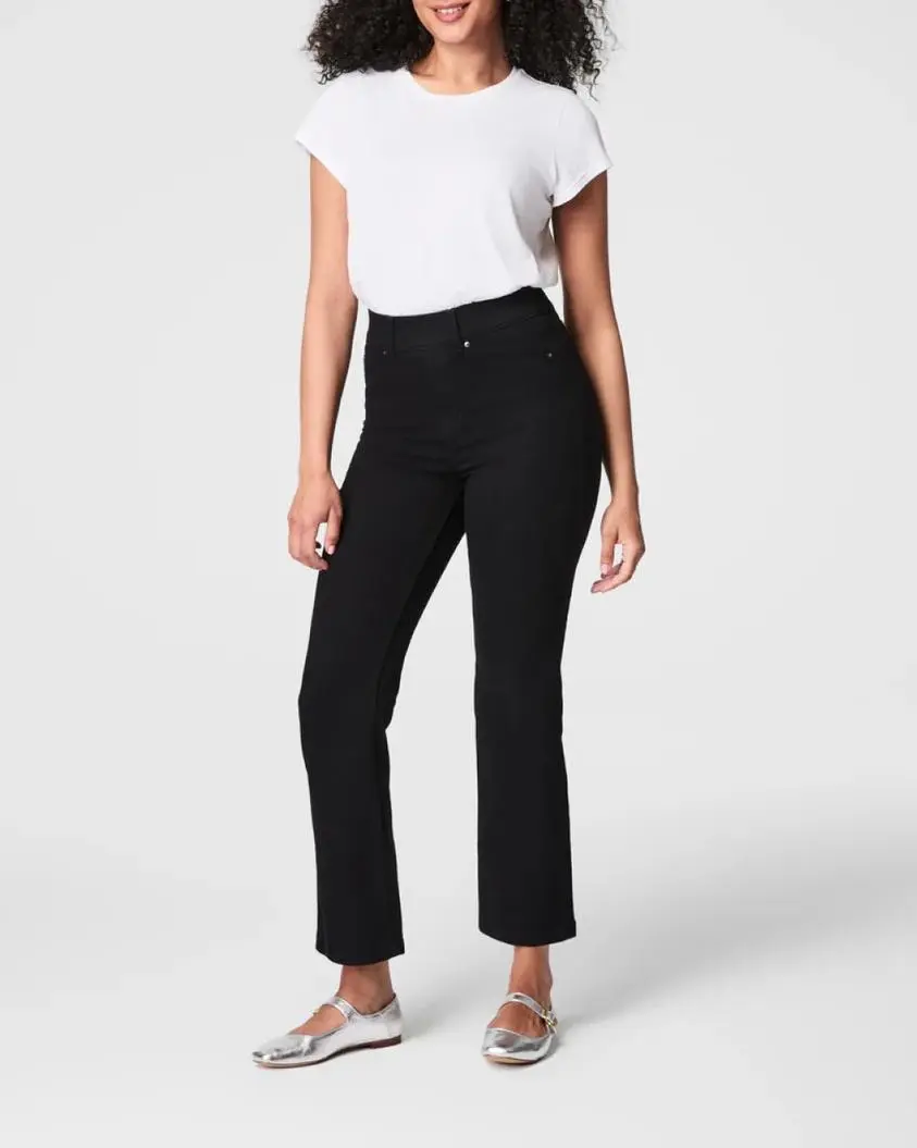 Clean Black Kick Flare Jeans