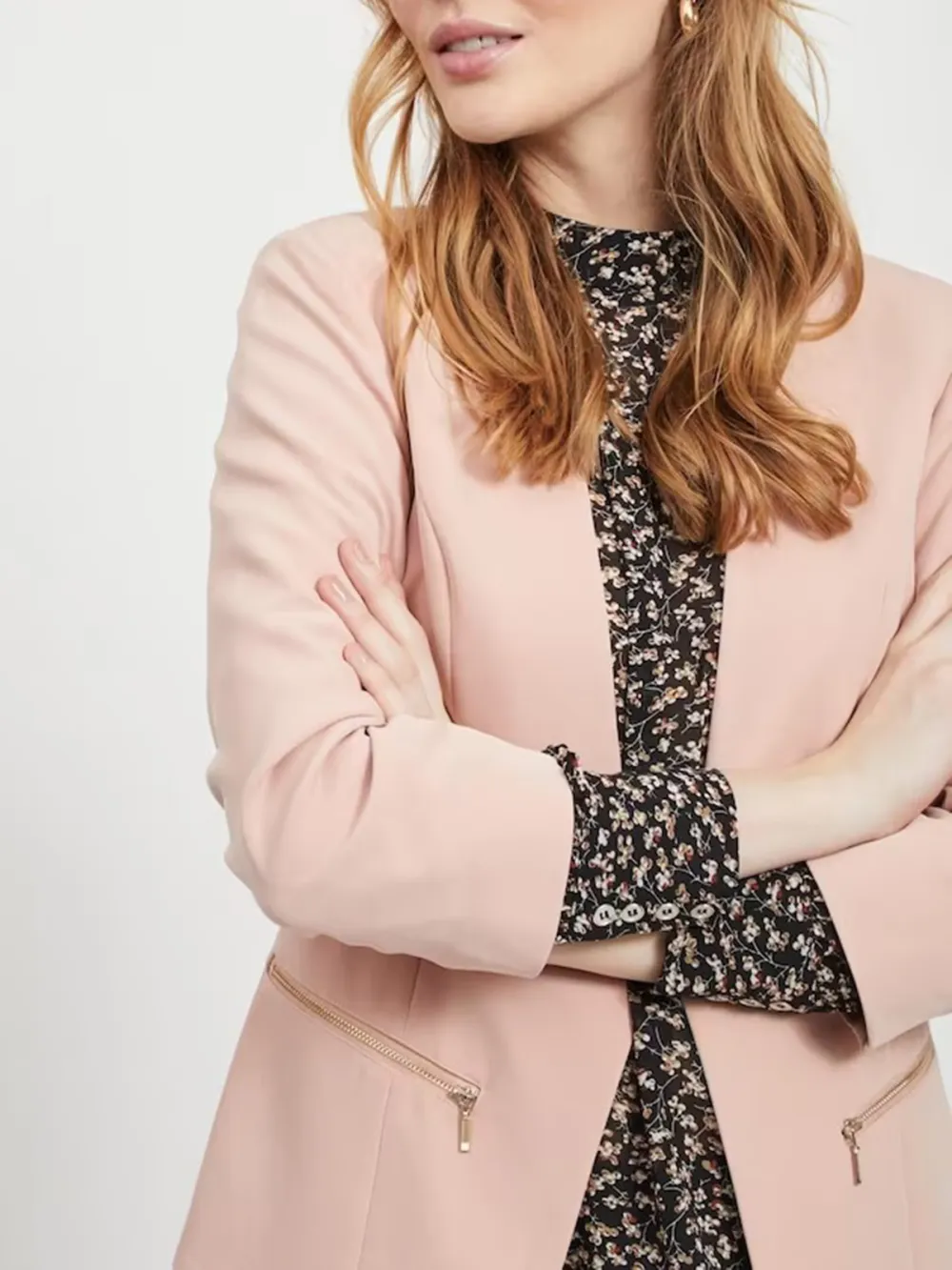 Plain Colored  No Lining Blazer