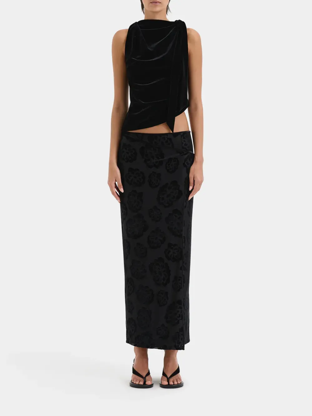 Casual Style Wrap Skirt Midnight