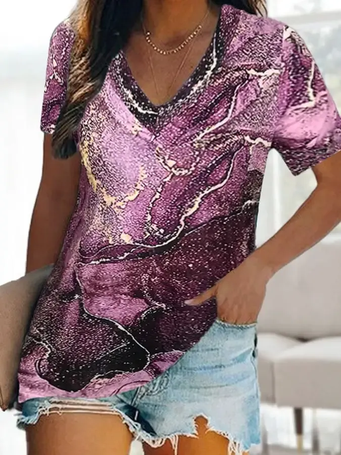 Casual Sea Turtle Print T-Shirt