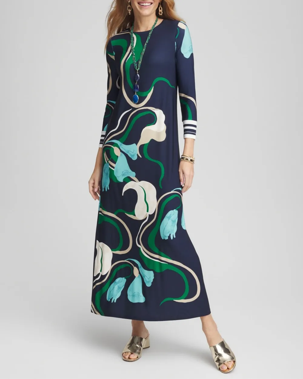 Long Sleeve Floral Maxi Dress