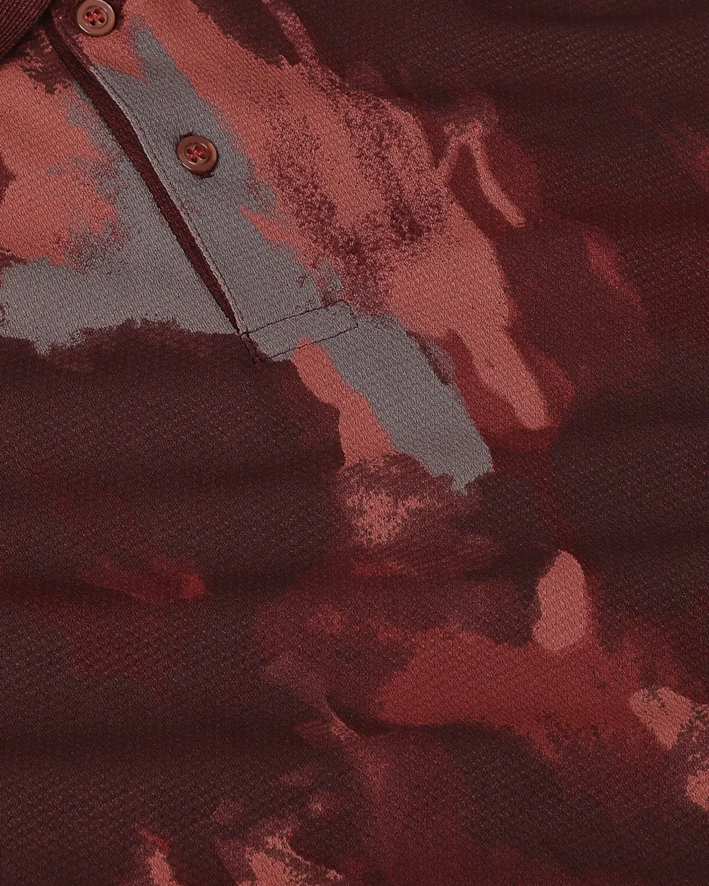 Retro nostalgia Abstract Rust Polo Shirt