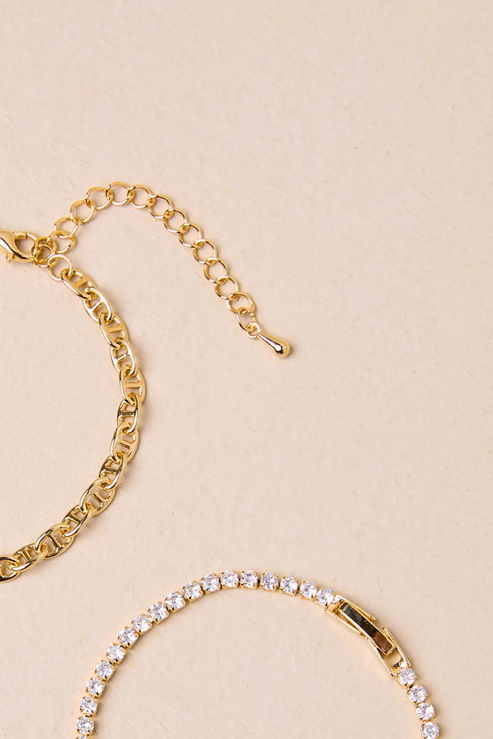 Elegant And Exquisite Rhinestone Inlaid Gold Bracelet