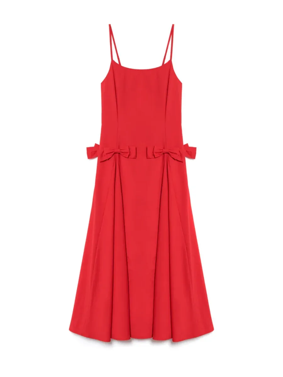 Crew Neck Bow Cami Dress