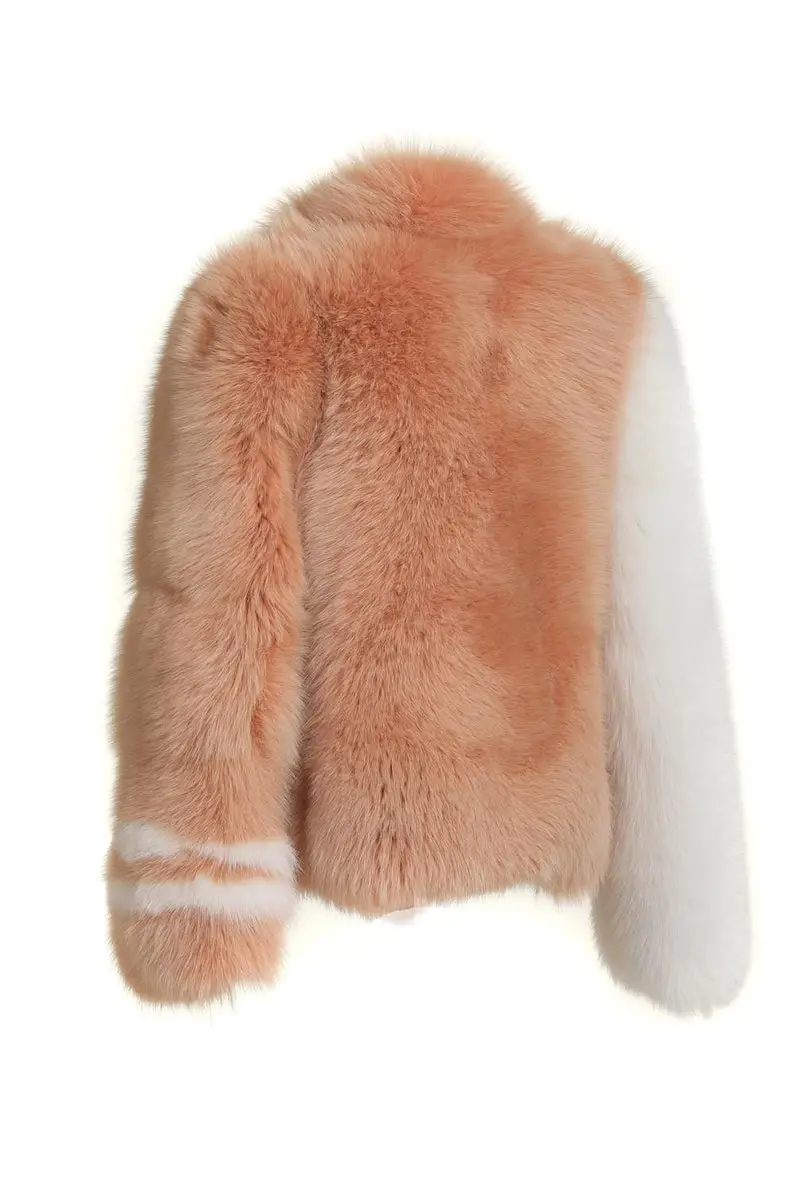 Ginger Fox Fur waist Length Jacket