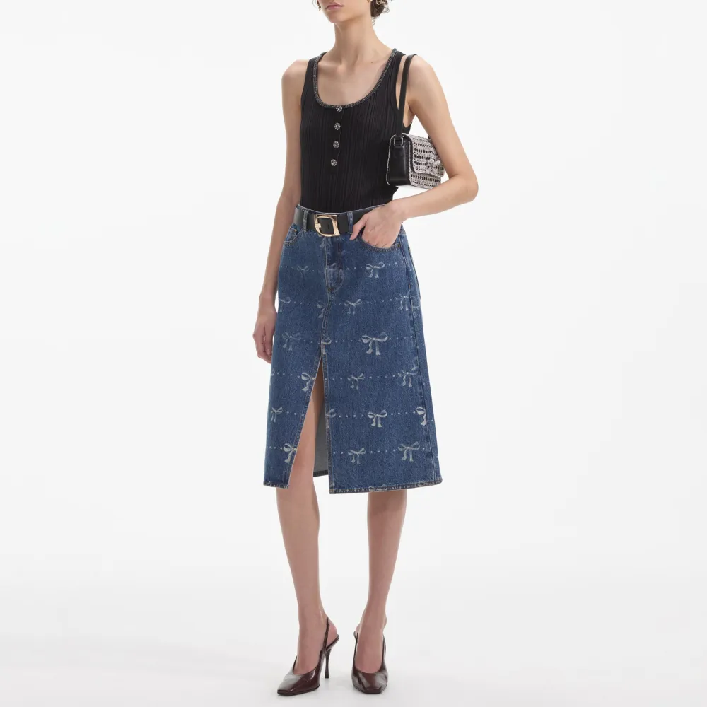 Black Ribbed Knit Top