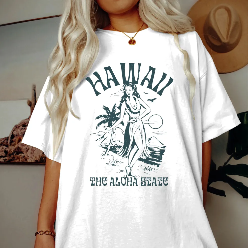 Hawaii Aloha Beach Graphic Tee