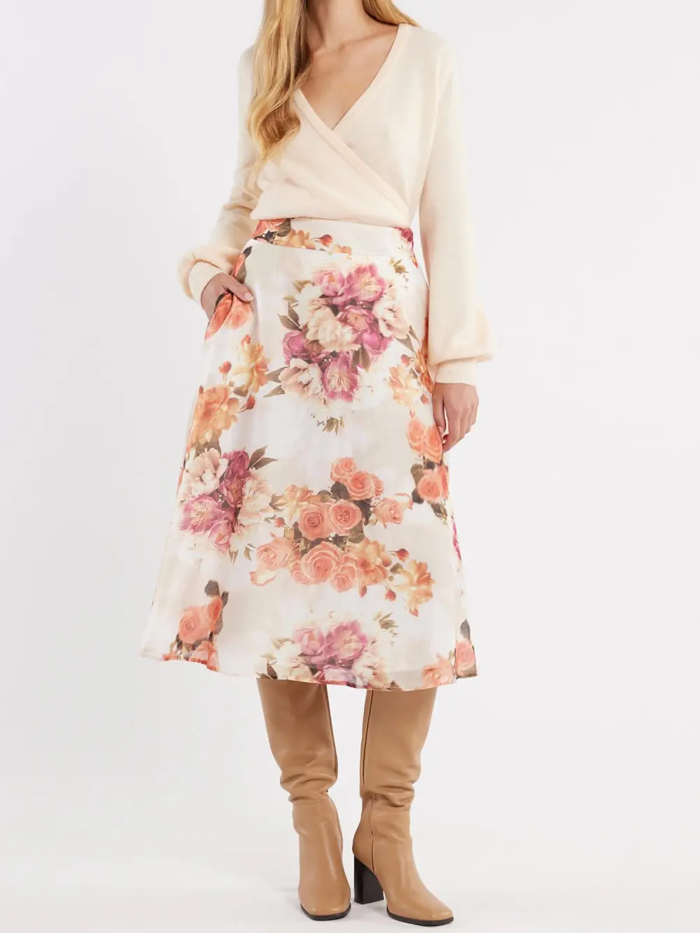 V Neck Long Sleeve Jumper