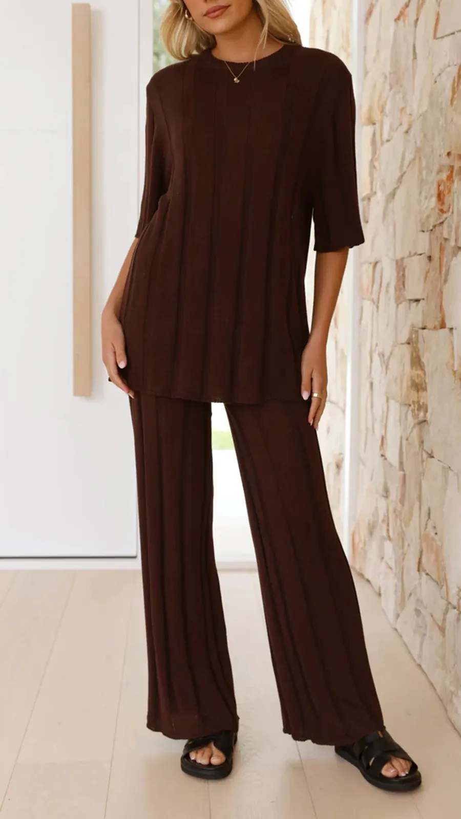 Knitted Heavy Drape Top