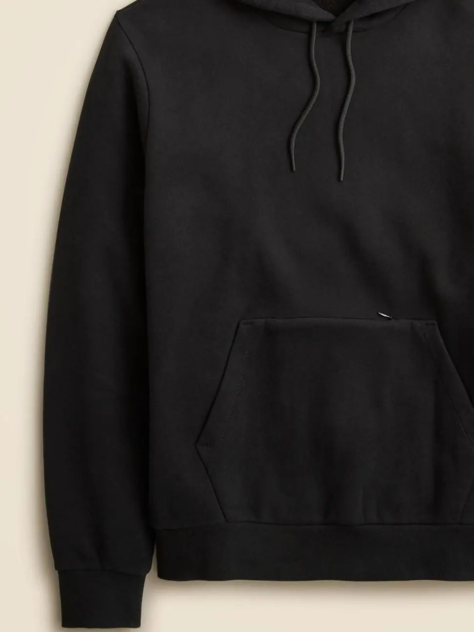 Black Zip Front Hooded Men's Jogger Style Sweatshirt