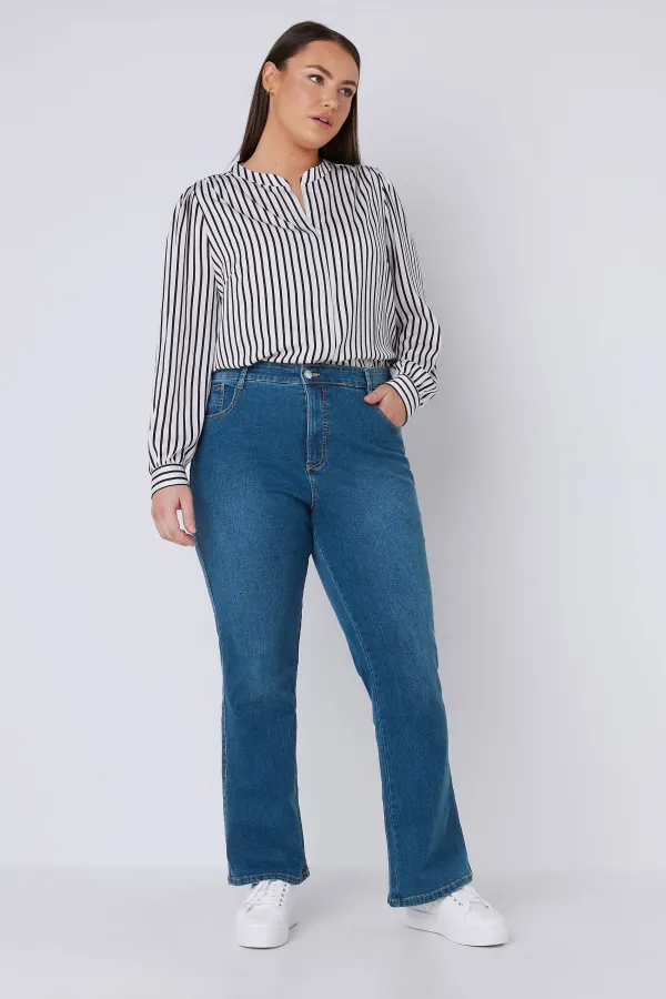 EVANS Curve Fit Indigo Bootcut Jeans