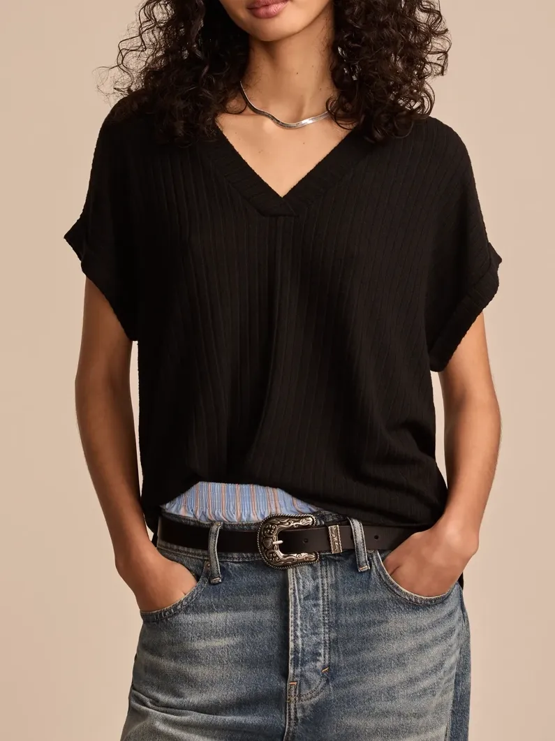 Cloud Dolman V-Neck Tee