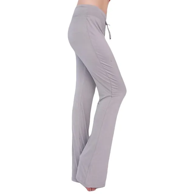 Women's Bootcut Sweatpants Wide Leg Chinos Black Blue Purple Mid Waist Streetwear Casual Lounge Casual Weekend Micro-elastic Full Length Comfort Plain S M L XL XXL Pants