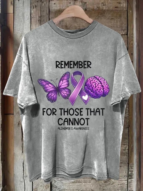 Men'S Remember For Those That Cannot Alzheimer'S Awareness T-Shirt