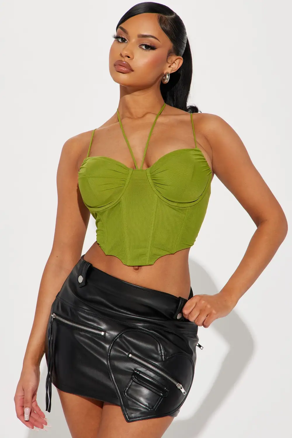 Mackenzie Mesh  Top - Green